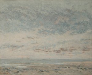 Bassa marea a Trouville da Gustave Courbet